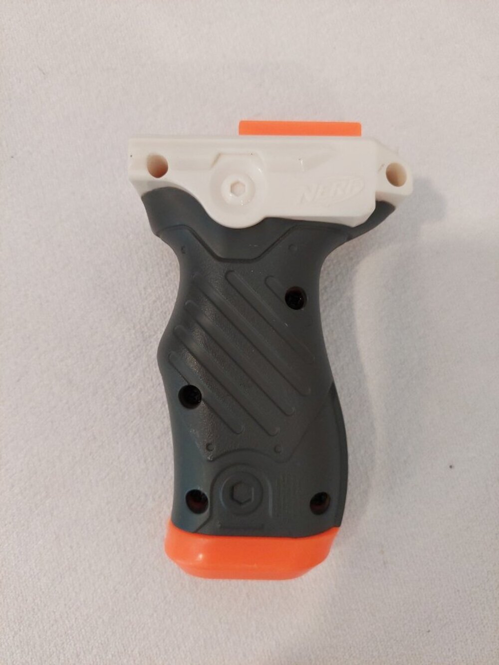 Nerf Detachable Blaster Foregrip — Black/White/Orange